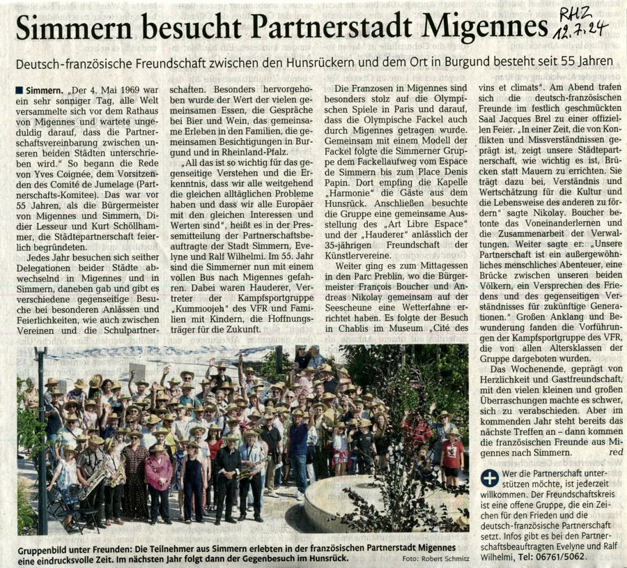 Presseartikel Rhein-Hunsrück-Zeitung